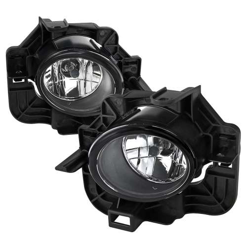 2007-2009 Nissan Altima Sedan H11 Fog Lights Kit Chrome Housing/Clear Lens