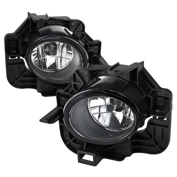 2007-2009 Nissan Altima Sedan H11 Fog Lights Kit Chrome Housing/Clear Lens