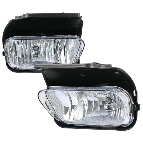 2002-2007 Chevy Silverado/Avalanche H10 Fog Lights Wiring Kit Chrome/Clear