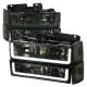 1988-1993 Chevy C10 C/K Sierra Tahoe LED Tube Factory Headlights Smoke