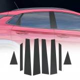 2018-2023 Hyundai Kona Window B Pillar Posts Door Trim Cover Stainless Steel & Foiled