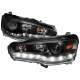 2008-2015 Mitsubishi Lancer EVO Projector Headlights SMD LED Light Strip Black