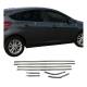 2012-2018 Ford Focus Hatchback Window Molding Trim Streamer Stainless Steel Dark 8 Pcs