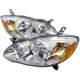 2003-2008 Toyota Corolla Factory Style Headlights Chrome Housing/Clear Lens