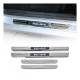 Mercedes GLK GLC Class Door Sill Scuff Plate Illuminated Exclusive Stainless Steel Silver 4Pcs