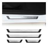 Infiniti QX80 Door Sill Scuff Plate Scratch Protector Exclusive Brushed Stainless Steel 4Pcs