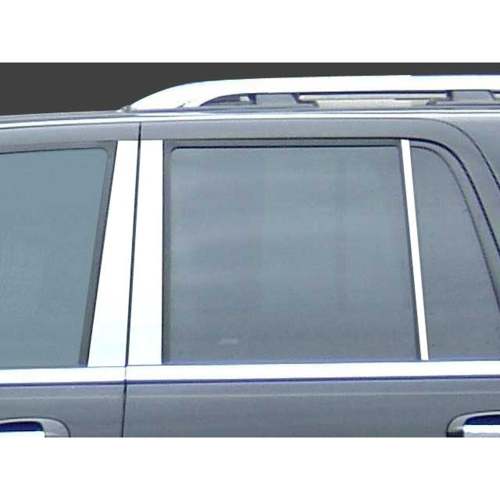 1997-2014 Ford Expedition Stainless Steel Pillar Trim 6 Pcs