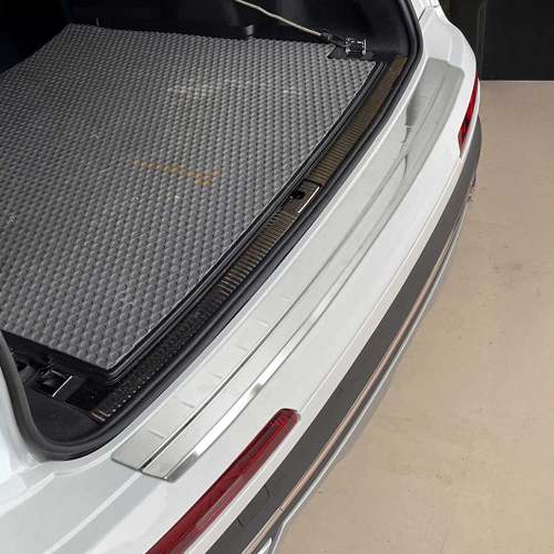 2017-2024 Audi Q7 4M Rear Bumper Guard Stainless Steel Glossy