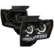 2009-2014 Ford F-20150 Dual U-Ring Halo Projector Headlights LED Light Smoke