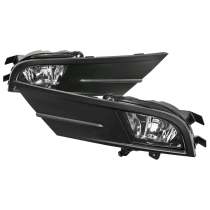 2015-2018 VW Jetta H8 Fog Lights Kit w/ Switch & Wiring Harness Chrome/Clear
