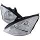2000-2004 Ford Focus Factory Style Crystal Headlights Chrome/Clear Lens