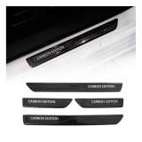 Volvo Door Sill Scuff Plate Scratch Protector Carbon Fiber Edition 4 Pcs