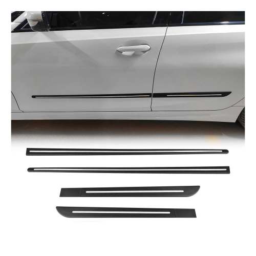 Chevrolet Side Door Molding Trim Skirt Garnish Stainless Steel Silver 4Pcs