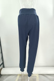 Casual Solid Patchwork High Waist Pencil Solid Color Bottoms