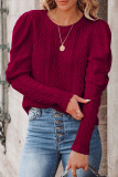 Elegant Solid Solid Color O Neck Tops