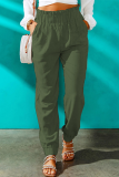 Casual Solid Patchwork Harlan High Waist Harlan Solid Color Bottoms
