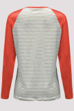 Casual Patchwork Patchwork O Neck Tops