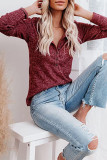 Casual Elegant Solid Buttons V Neck Tops