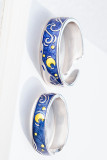 Fashion Print Patchwork Rings