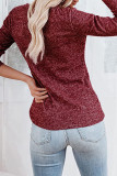 Casual Elegant Solid Buttons V Neck Tops
