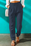 Casual Solid Patchwork Harlan High Waist Harlan Solid Color Bottoms