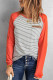 Casual Patchwork Patchwork O Neck Tops
