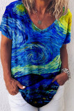 Van Gogh Starry Sky Painting Casual Tee