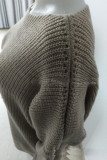 Casual Street Solid Solid Color O Neck Tops