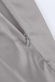 Casual Solid Patchwork Straight High Waist Solid Color Bottoms