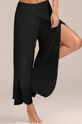 Casual Solid Harlan High Waist Harlan Solid Color Bottoms