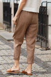 Casual Solid Patchwork Harlan Mid Waist Harlan Solid Color Bottoms