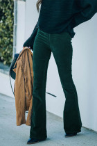 Fashion Casual Solid Solid Color Boot Cut High Waist Solid Color Bottoms