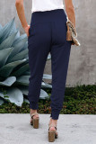 Casual Solid Patchwork High Waist Pencil Solid Color Bottoms