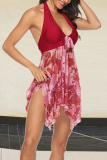 Fashion Patchwork Mesh Swimwears