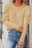Elegant Solid Solid Color O Neck Tops