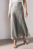 Casual Solid Patchwork Straight High Waist Solid Color Bottoms