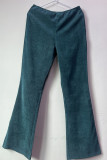 Fashion Casual Solid Solid Color Boot Cut High Waist Solid Color Bottoms