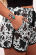 Fashion Print Patchwork Straight Mid Waist Straight Full Print Bottoms