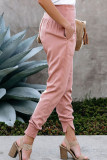 Casual Solid Patchwork High Waist Pencil Solid Color Bottoms