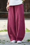 Casual Solid Patchwork Harlan Mid Waist Harlan Solid Color Bottoms