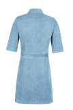 Sexy Solid Patchwork Turndown Collar Short Sleeve Skinny Denim Dresses