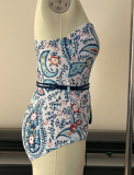 Sexy Print Patchwork Swimwears