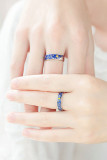 Fashion Print Patchwork Rings