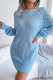 Sweet Elegant Solid Hollowed Out Without Belt Off the Shoulder One Step Skirt Dresses