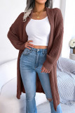 Sweet Elegant Solid Solid Color Cardigan Collar Tops