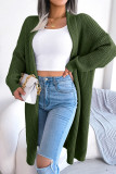 Sweet Elegant Solid Solid Color Cardigan Collar Tops