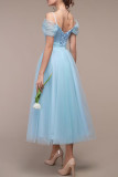 Sexy Elegant Formal Solid Mesh Off the Shoulder Ball Gown Dresses