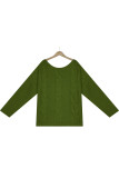 Street Solid Solid Color O Neck Tops