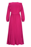 Elegant Solid Solid Color V Neck A Line Dresses