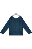 Street Solid Solid Color O Neck Tops